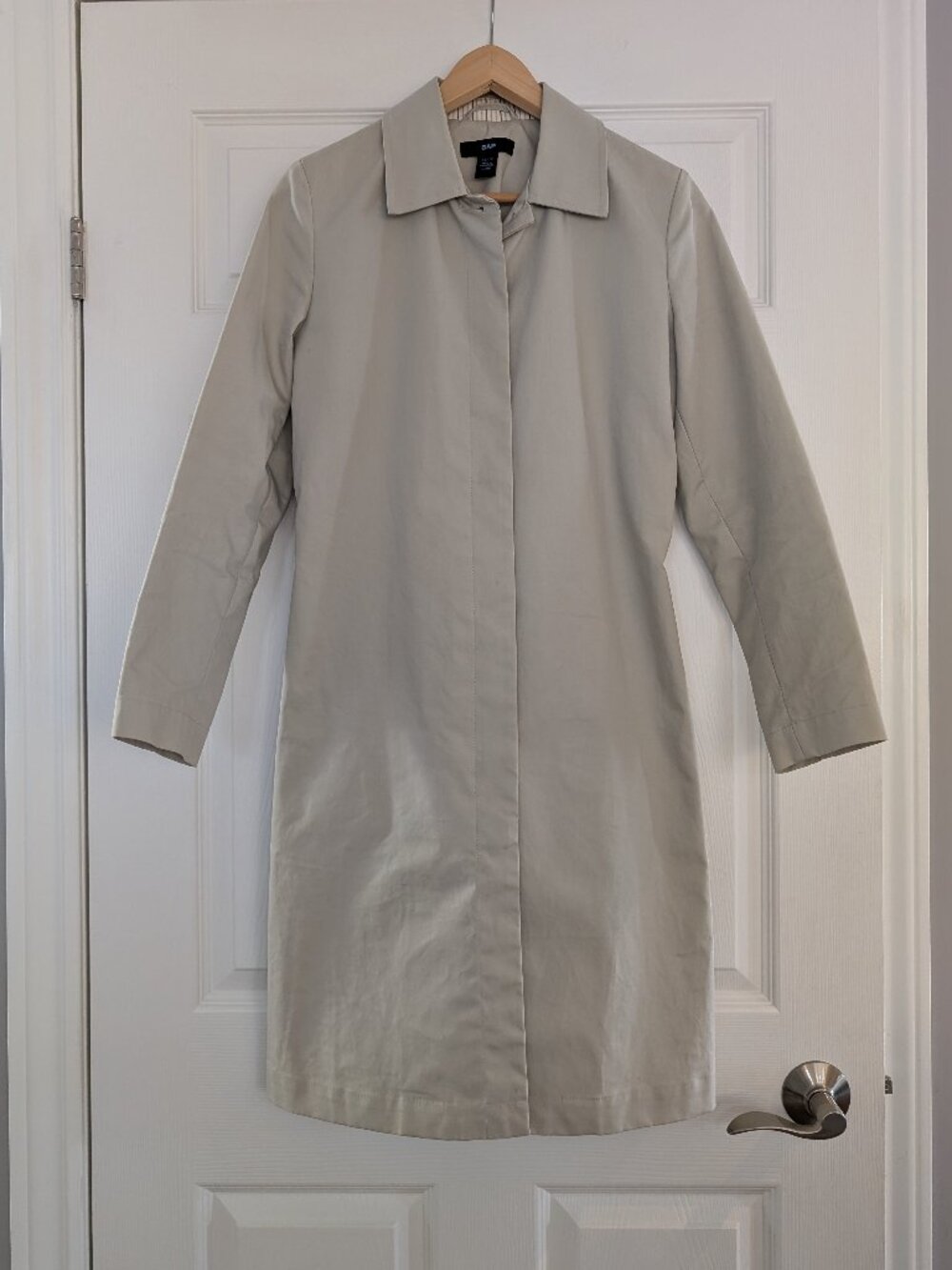 Gap 100% cotton vintage trench coat tan size XS